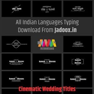 Cinematic Wedding Titles